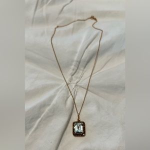 EFFY aquamarine necklace chocolate diamond and gold